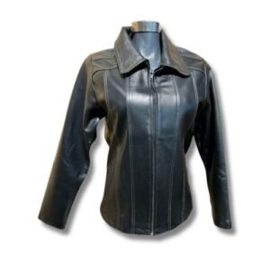 chamarra lulú color negro para mujer